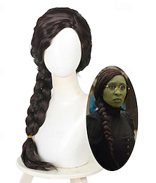 economico -Parrucche per feste di Halloween in stile cosplay di Wicked Elphaba