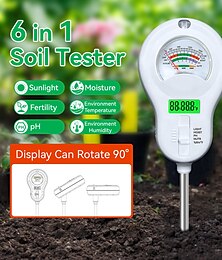 economico -tester digitale del suolo - monitor multiparametrico adatto per pH/conduttività/temperatura/umidità/illuminazione con schermo LED