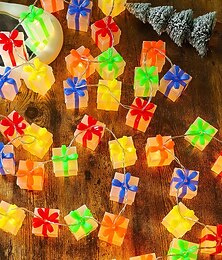 abordables -1 pièce 3 m-20 LED de Noël, nouveau cadeau, boîte de couleur, guirlande lumineuse intérieure et extérieure, chambre à coucher, fête, festival, atmosphère, décoration, guirlande lumineuse AAA, boîte à
