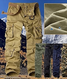 abordables -Hombre Pantalones al aire libre Pantalones cargo Pantalones para senderismo Militar Color Camuflaje Al aire libre Ajuste regular Impermeable Transpirable Secado rápido Pantalones / Sobrepantalón