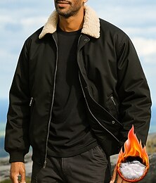 abordables -Hombre Chaqueta bómber chaqueta impermeable Al aire libre Impermeable Resistente al Viento Trajes de senderismo Ropa de senderismo Invierno Otoño Camiseta Pesca Camping / Senderismo / Espeleología