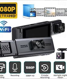 ieftine -DVR auto 1080p Full HD / înregistrare automată cu pornire, CMOS, unghi larg, IPS de 3 inch, cu Wi-Fi / înregistrare în buclă / înregistrare rapidă, 4 LED-uri infraroșu, înregistrator auto
