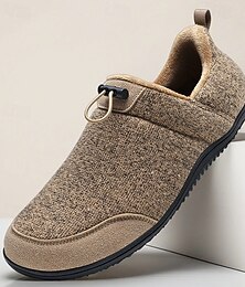preiswerte -Warme Schlupfschuhe für Herren im Winter mit Fleecefutter, rutschfester Gummisohle, lässige Komfort-Hausschuhe für drinnen und draußen, leichter, isolierter Stil für kaltes Wetter
