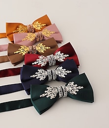 halpa -Miesten Rusetti Moderni nykyaikainen Metalli Kukka Hääjuhla Arki-asut