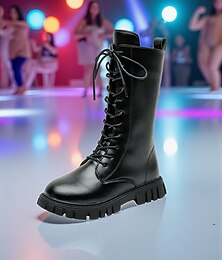 levne -Dívčí šněrovací vojenské boty inspirované K-popem - trendy bílo-hnědé módní boty pro ležérní i pouliční styl