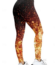 abordables -Femmes Leggings Vacances ancien Mode Longueur complète Taille haute Graphique Dégradé Abstrait Impression Chaleur Thermique Doux Respirant Élastique Formel Extérieur Vacances Violet Bleu Orange