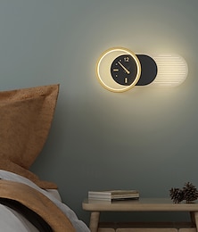abordables -Horloge murale moderne à LED, réglage de la luminosité à 3 couleurs, mouvement silencieux, sans tic-tac, pour cuisine, salon, chambre, bureau