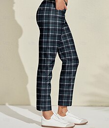 preiswerte -Damen Golfhosen Dunkelgrün Hosen Damen-Golfkleidung, Kleidung, Outfits, Kleidung