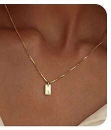 abordables -1 pièce Collier For Femmes Rue Quotidien Acier Inoxydable Classique