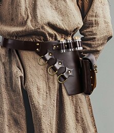 levne -Retro Středověké Renesanční Pásek Pouzdro na opasek Viking Alchymista Maškarní kostým Pánské Dámské Unisex Viking Fantazie předvečer Všech svatých Výkon LARP Ren Faire Dospělí Taška Pásek