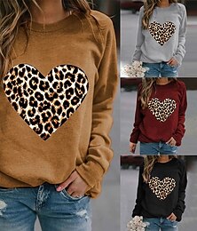 preiswerte -Damen Pullover Lounge-Oberteil Mit Taschen Langarm Oberteil Athleisure Herz Fitnessstudio Laufen Fitness Sportbekleidung Sportkleidung Weinrot Schwarz Khaki