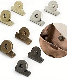 billiga -20 st. magnetiska tryckknappar i tyg, 20 mm, fyra färger, ingen sömnad, gör-det-själv-hantverk, knappstängning för axelväskor, kläder, handgjorda accessoarer