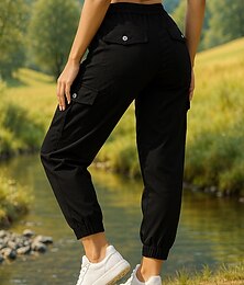 levne -Dámské Kargo kalhoty Dağcı Pantolonu Venkovní Běžný Rychleschnoucí Spodní část oděvu Kapsy Černá Růžová Outdoor a turistika Běh S M L XL XXL