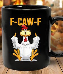 halpa -f-caw-f hauska kanamuki humoristinen kukko kahvikuppi gay joululahja ystäville &perheen keraaminen teekuppi toimisto keittiö syntymäpäivä joulu tai hauska lahjaidea