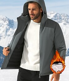 abordables -Hombre Chaqueta para exteriores Chaqueta para senderismo Chaqueta acolchada Al aire libre Impermeable Resistente al Viento Templado Trajes de senderismo Ropa de senderismo Primavera Otoño Chaqueta