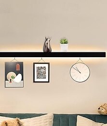 olcso -led fali lámpa meleg fehér polc falra szerelhető világítótest téglalap alakú beltéri vitrin polcok fali lámpák elegáns matt akril rozsdamentes 85-265v