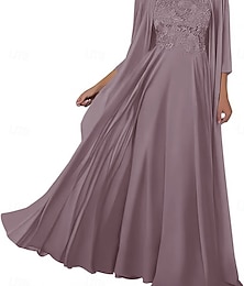 preiswerte -Zweiteilige Kleid Sets Kleid der Mutter der Braut Elegantes Einfaches Quadrat-Ausschnitt Bodenklar Chiffon Ärmellos mit Einfarbig