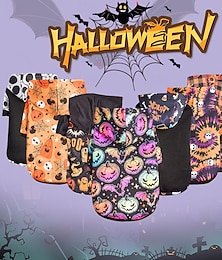 preiswerte -Hunde-Kapuzenpullover mit Halloween-Kürbis-Print – Ganzjahres-Haustier-Sweatshirt für kleine bis mittelgroße Rassen, maschinenwaschbar
