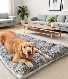 abordables -Grand lit pour chien et chat matelas réversible en peluche pour animaux de compagnie lit sofa confortable pour chiens matelas populaire sur les réseaux sociaux nid pour animaux de compagnie doux et