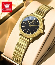 abordables -la nouvelle montre à quartz pour femme Olevs rétro et tendance incrustée de diamants, mini cadran carré, montre-bracelet de sport résistante à l'eau pour femme