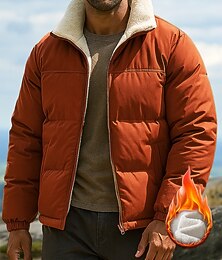 baratos -Homens Jaqueta de Trilha Jaqueta Puffer Jaqueta Térmica Ao ar livre Térmica Quente Roupas de caminhada Roupas de caminhada Inverno Outono Blusas Pesca Campismo / Escursão / Espeleologismo Corrida Côr