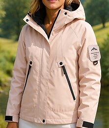 halpa -Naisten Tuulitakki Softshell-takki Vaellustakki Ulko- Vedenkestävä Tuulenkestävä Vaellusasut Vaellusvaatteet Kevät Syksy Topit Kalastus Telttailu / Retkely / Luolailu Juoksu Yhtenäinen väri Pinkki