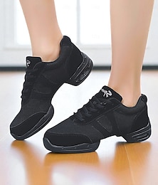 economico -scarpe da ginnastica da ballo jazz da donna in rete nera - scarpe da allenamento professionali leggere e traspiranti per latino, hip hop e balli da sala