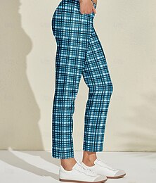 voordelige -Dames Golfbroeken Blauw Broeken / Regenbroek / Overbroek Dames golfkleding kleding outfits draag kleding