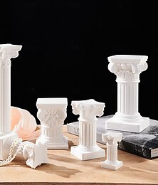 abordables -Statue en résine de colonne romaine – base décorative de style européen pour bougies, décoration de maison, de mariage et de vacances, pilier corinthien, inspiré de l'église, accessoire photo pour