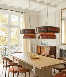 preiswerte -LED-Pendelleuchte, 36 cm, Glas-Kronleuchter, Einzelkopf, Deckenleuchte für Loft, Bar, Wohnzimmer, Esszimmer, warmweiß, 110–240 V