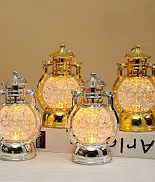 halpa -1 kpl jouluaiheinen luova led-tuulilamppu retroöljylamppu uudenvuoden juhlat hääfestivaali syntymäpäiväkoristeet yövalo paristokäyttöinen