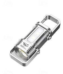 halpa -Ladattavat USB-C-avaimenperätaskulamput, kaukovalot, minitaskulamput lähivaloilla, COB-avaimenperätyövalo 6 valotilaa, kevyt ja kirkas miniavaimenperävalo kävelyyn, etsimiseen ja patikointiin (1 kpl)