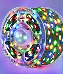 Недорогие -30м 50 м 100M Гирлянды 300  500  1000 светодиоды 2835 SMD 1 пульт дистанционного управления Keys 1 комплект Тёплый белый RGB Белый Огни медной проволоки Праздничные огни Для вечеринок Праздник Свадьба