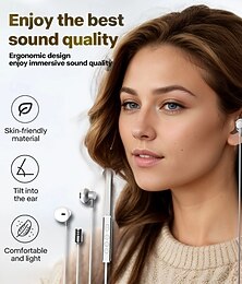 baratos -Fones de ouvido específicos para canto de alta qualidade com interface tipo placa de som intra-auricular com efeito sonoro de feedback auricular ajustável para fones de ouvido de transmissão ao vivo