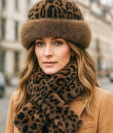 halpa -Naisten Pehmohattu Hattutarvikkeet Tekoturkki Tyylikäs Vintage Muoti Syksy Talvi