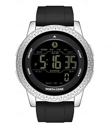 abordables -Femmes Hommes Montre numérique Extérieur Sports Tactique Décontracté Réveil Compte à rebours Date IMPERMÉABLE Silicone Suivre