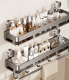 levne -přísavkový úložný stojan koupelna umyvadlo toaleta bez vrtání nástěnný vyvýšený úložný stojan závěsný stojan