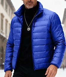 economico -Per uomo Cappotto Invernale Giacca Piumino Giacca imbottita Giacca Imbottita Tasca 50% piumino d'anatra bianca Vacanza Abbigliamento quotidiano Data Regolare Moda Casual Confortevole Calore Termico