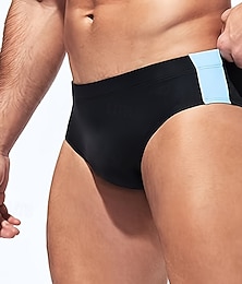 abordables -Homme string de bain Sous-Vêtements Slips de natation Patchwork Élastique Respirant Bas Surf Bikini Plongée Été
