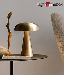 voordelige -Tafellamp Zonder koorden Eenvoudig / Modern eigentijds Voeding Via USB Voor Woonkamer / Slaapkamer Metaal Bronzen / Zwart / Goud