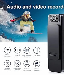 Недорогие -Экшн камера Портативные Перезаряжаемый Функция записи изображения и видео Мини 0 дюймовый 2.0 Мп КМОП 1080p 32 GB Подарок