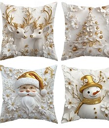 abordables -Housse de coussin décorative de Noël de style européen, housse de coussin de canapé pour le salon, décoration de maison de vacances