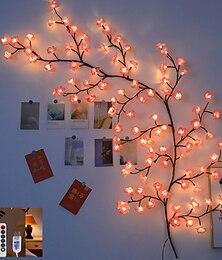 Недорогие -1 шт. USB-светильник в форме ивовой лозы, 8 режимов, 72/96/144 светодиода, теплый белый свет, для настенного декора, кухни, кафе, Рождества и Хэллоуина