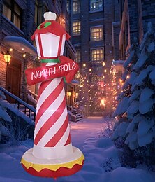 abordables -Lampe de Noël gonflable à LED, modèle « Père Noël », pour intérieur et extérieur (cour, pelouse, jardin), ambiance festive. Idéale pour décorer une cour, jardin ou jardin. Prise US/EU/UK/AU. 1,80 m.