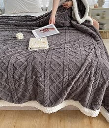 olcso -báránygyapjú sherpa korall polár takaró puha, kényelmes dísztakaró kanapéhuzat szundikáló takaró irodai használatra egész évszakos légkondicionáló takaró kicsi, könnyű takaró