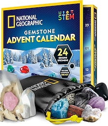 preiswerte -Edelstein-Adventskalender – Weihnachts-Countdown-Kalender 2025 für Kinder mit 24 Edelsteinen zum täglichen Öffnen, komplette Steinsammlung mit Mini-Edelstein-Ausgrabungsset