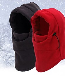halpa -Miesten Sukupuolineutraali Balaclava Ski Balaklava-hattu Fleece-pipo Suojahattu Talvihatut Musta Vaaleanpunainen Akryylikuidut Fleece Kodikas Arki-asut Bile Yksivärinen / yksivärinen Lämmin