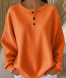 Недорогие -Женская толстовка, элегантная, уличная, повседневная, однотонная, с V-образным вырезом, с плетеным принтом, с длинным рукавом, обычная, трикотажная, для торжественных случаев, для улицы, дома, черного