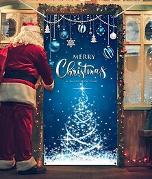economico -Natale Poster Copertura della porta Banner per esterni buon Natale Carino 3D Da serata Dormitorio Stanza per adolescenti Dormitorio universitario Ragazzi Man Cave Frat Bedroom Sfondi di ripresa