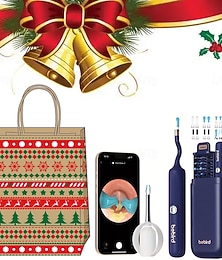 olcso -karácsonyi ajándéktáska bebird earsight plus e33r flexibilis fülzsír eltávolító eszköz kamerás vezeték nélküli okos vizuális fültisztító készlet